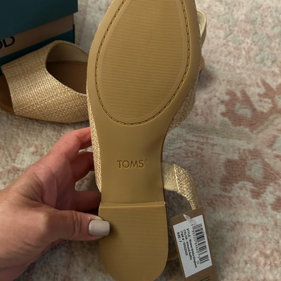 Toms Natural Woven Espadrille Slingbacks - Picture 3 of 5